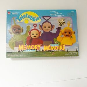 Vintage Milton Bradley Teletubbies Hasbro Memory Game 1998 Pre-School Toddler